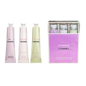 CHANEL CHANCE Perfumed Hand Creams Limited Edition 3-Piece Set. NIB.